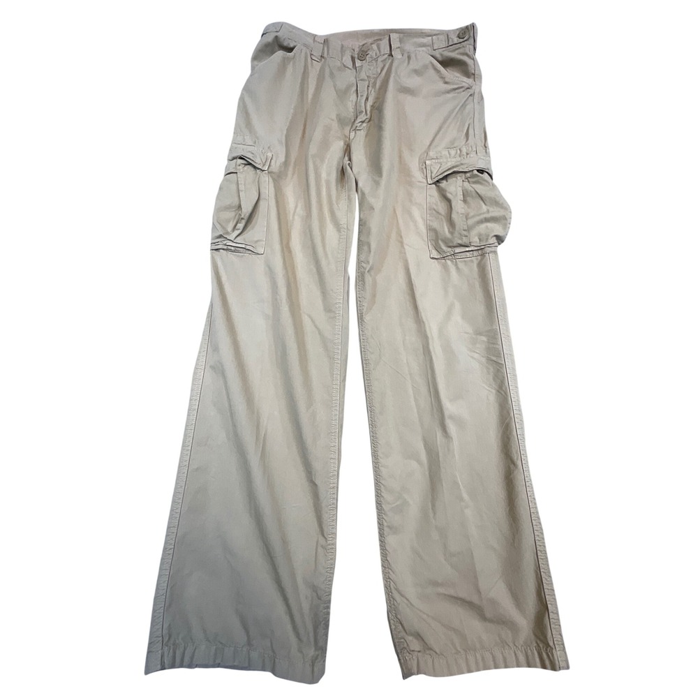 Polo Ralph Lauren Cargo Pants Men 36 Tan Khaki Good Cotton Utility Military Prep